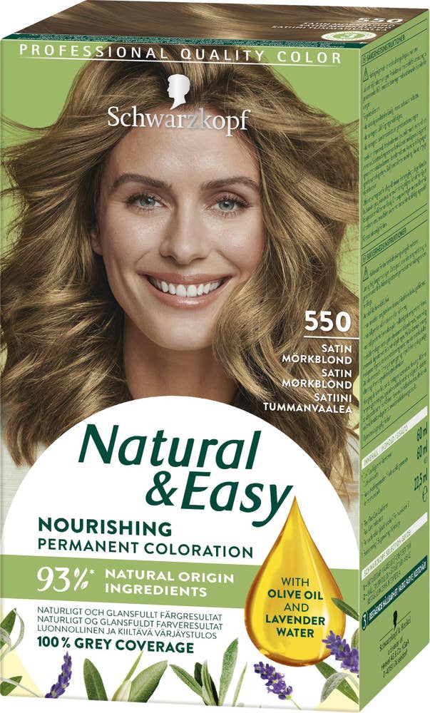 Natural & Easy Hårfärg 550 Satin Mörkblond Schwarzkopf Natural & Easy