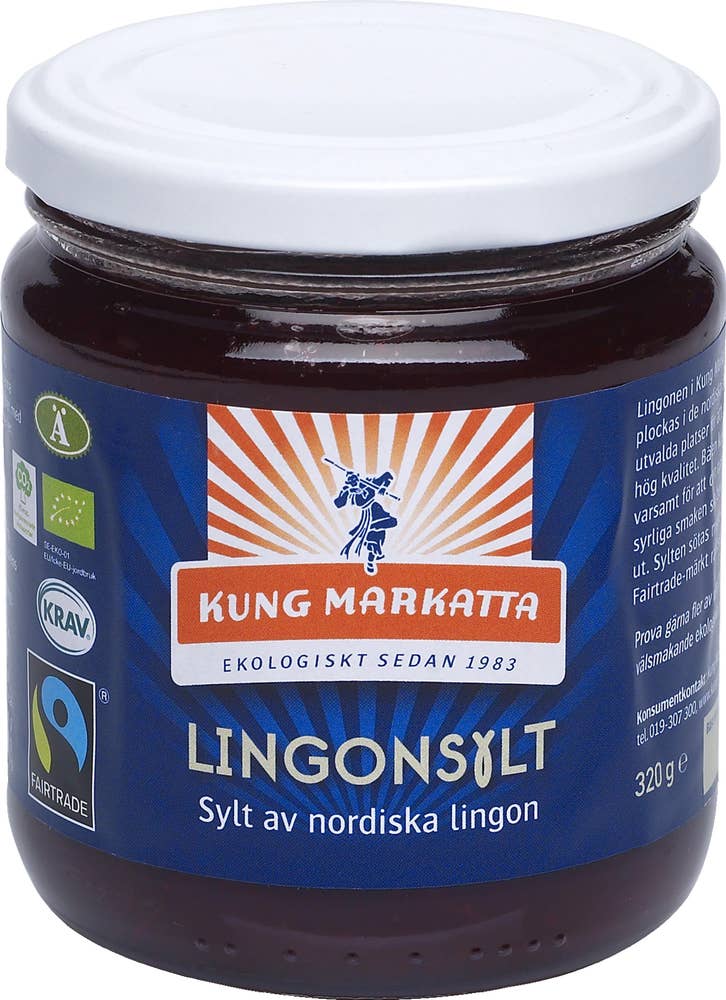 Kung Markatta Lingonsylt EKO/KRAV Fairtrade Kung Markatta