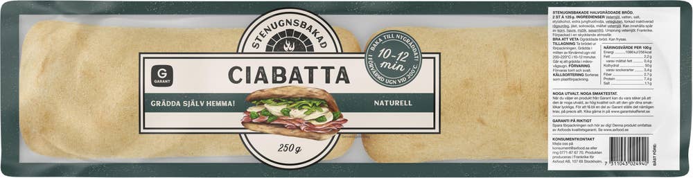 Garant Ciabatta Naturell