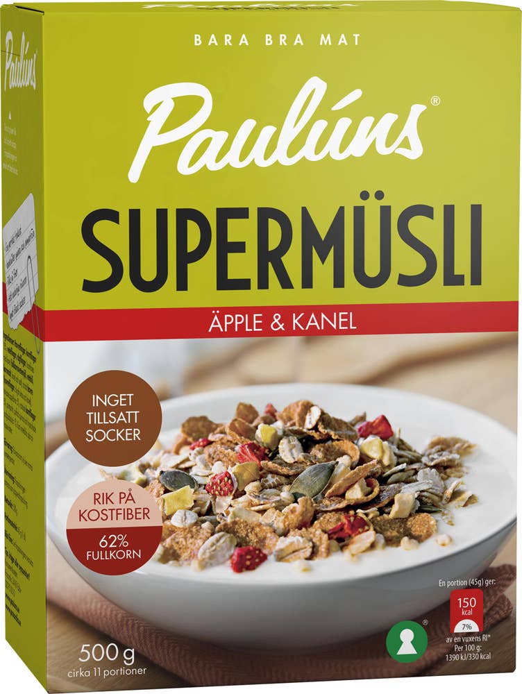 Paulúns Müsli Äpple/kanel Pauluns