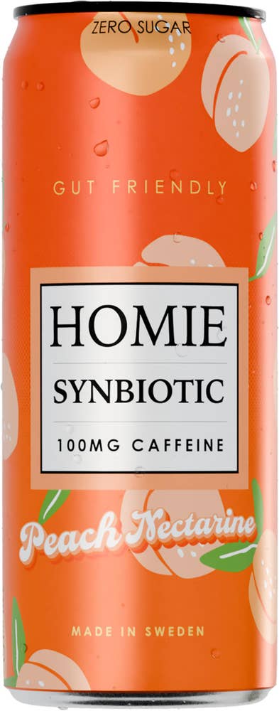 Homie Synbiotic Peach Nectarine Zero Sugar