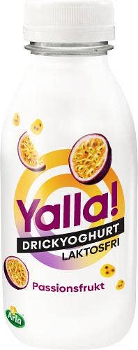 Yoggi® Drickyoghurt Passionsfrukt Laktosfri 0,5% Yalla