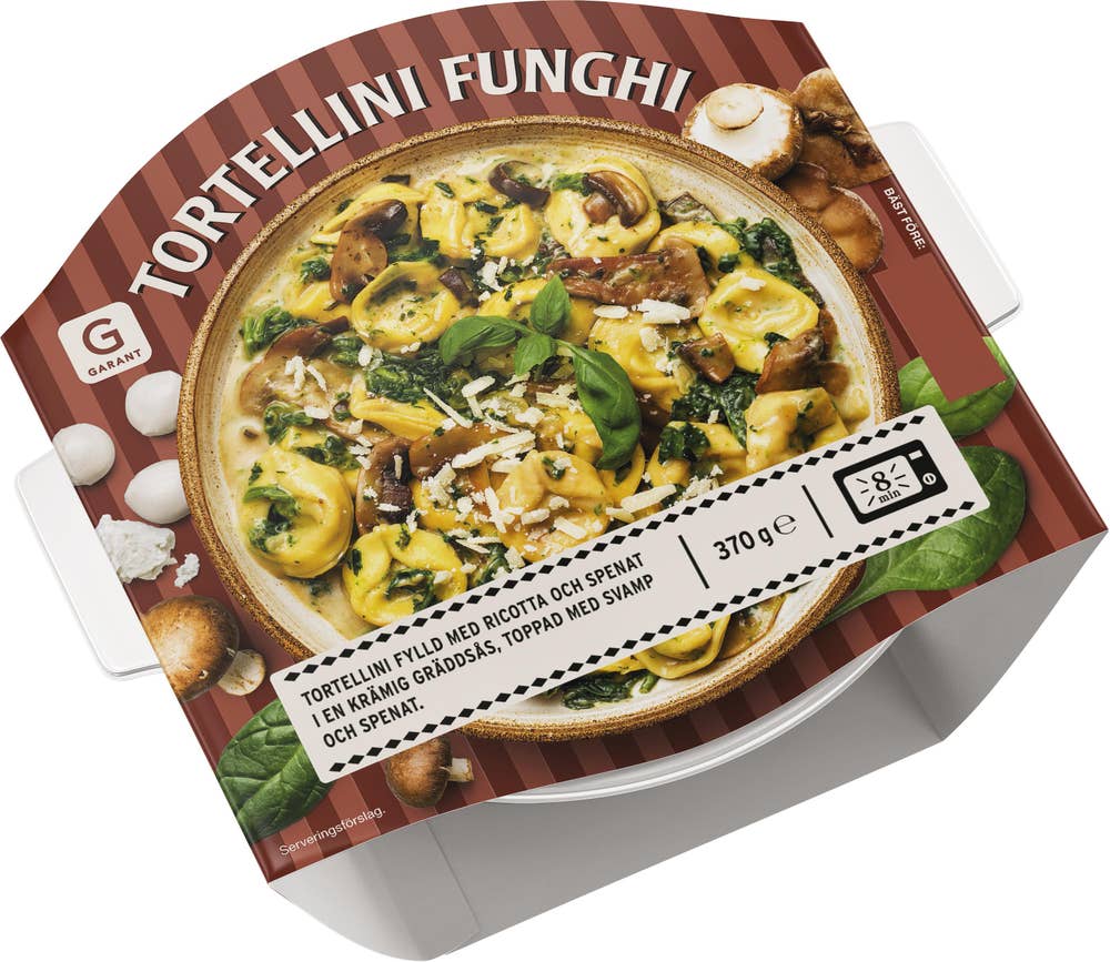 Garant Pastbowl Tortellini Funghi Fryst