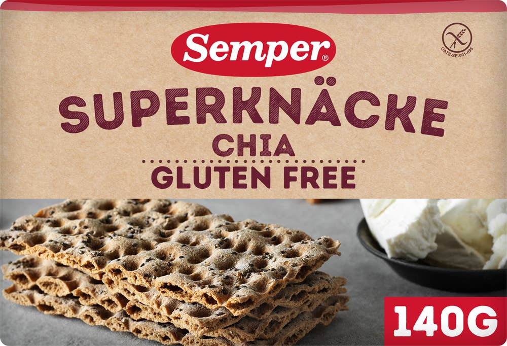 Semper Superknäcke Chia Glutenfri