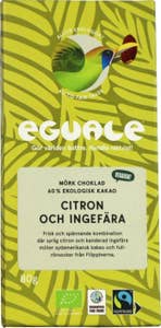 Eguale Choklad Citron & Ingefära 60% EKO/Fairtrade