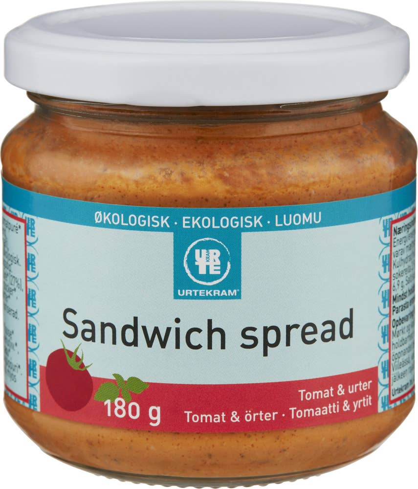 Urtekram Sandwich Spread Tomat Örter Ekologisk Urtekram
