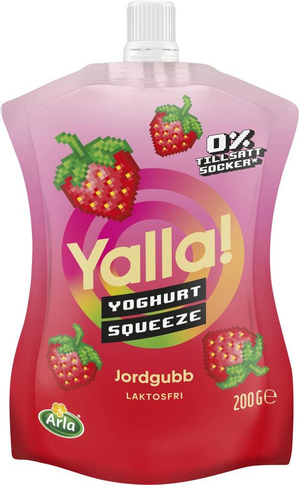 Yalla® Yoghurt Squeeze Jordgubb