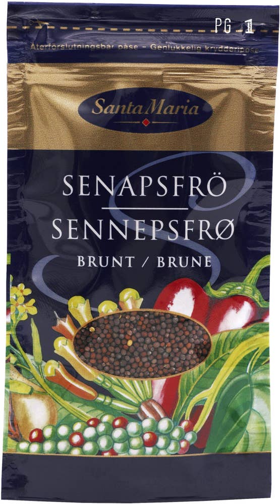 Santa Maria Senapsfrö Brunt
