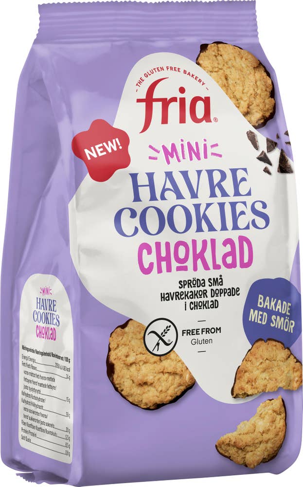 Fria Mini Havre Cookies Choklad