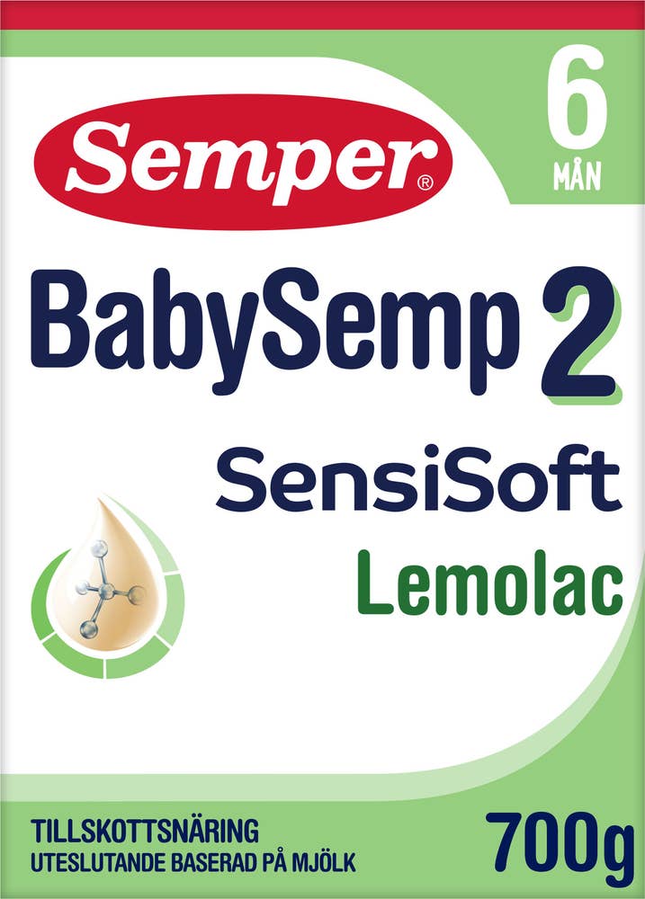 Tillskottsnäring BabySemp 2 Lemolac 6M