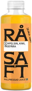 Råsaft Kallpressad Juice Apelsin, Kiwi & Ingefära