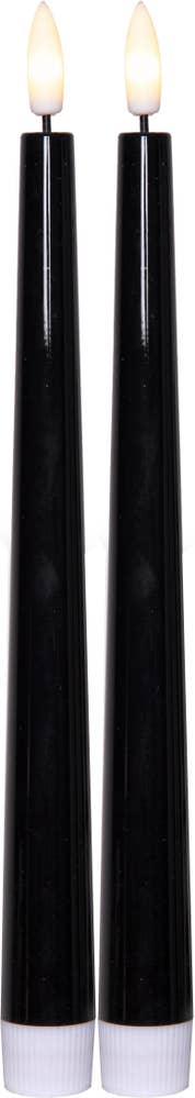 Star Trading LED Antikljus Flamme Candy Svart 26cm