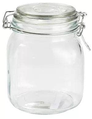 Glasburk med Lock 1,03L