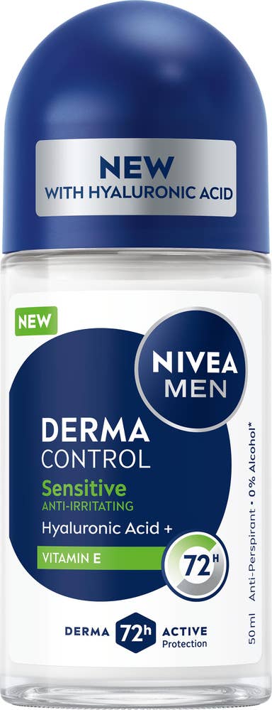 NIVEA MEN Deo Roll-On Derma Control Sensitive 72h