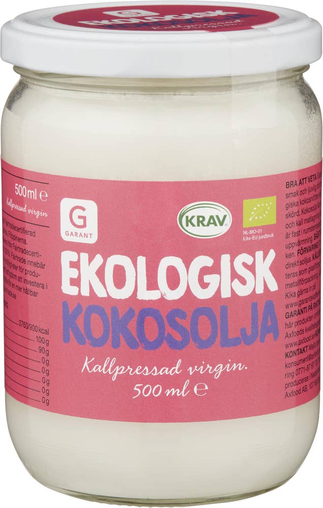 Garant Eko Kokosolja Kallpressad EKO