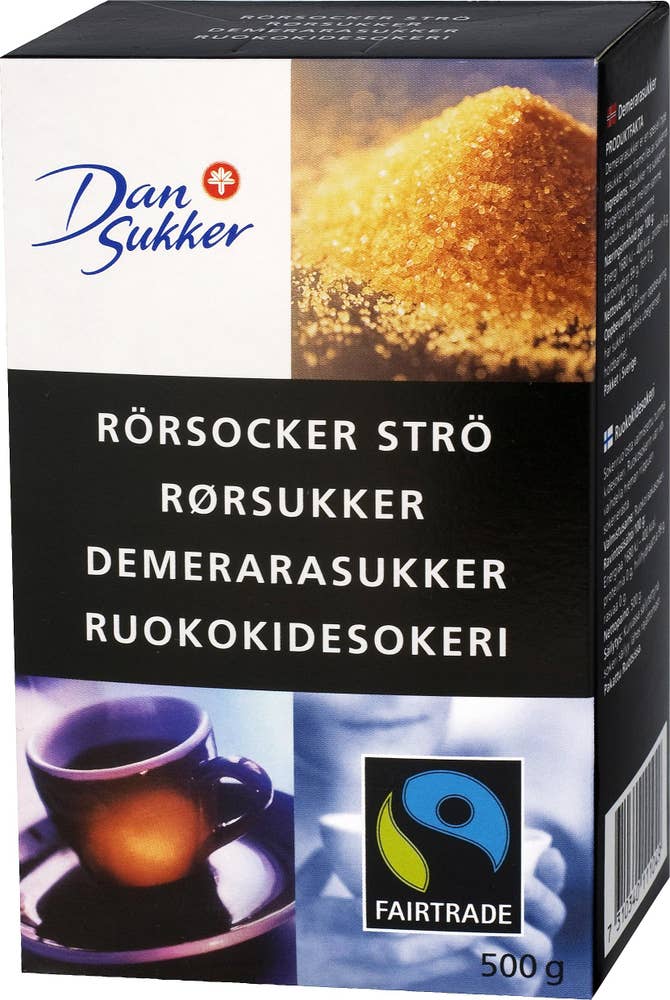 Dan Sukker Rårörsocker Strö Fairtrade Dansukker