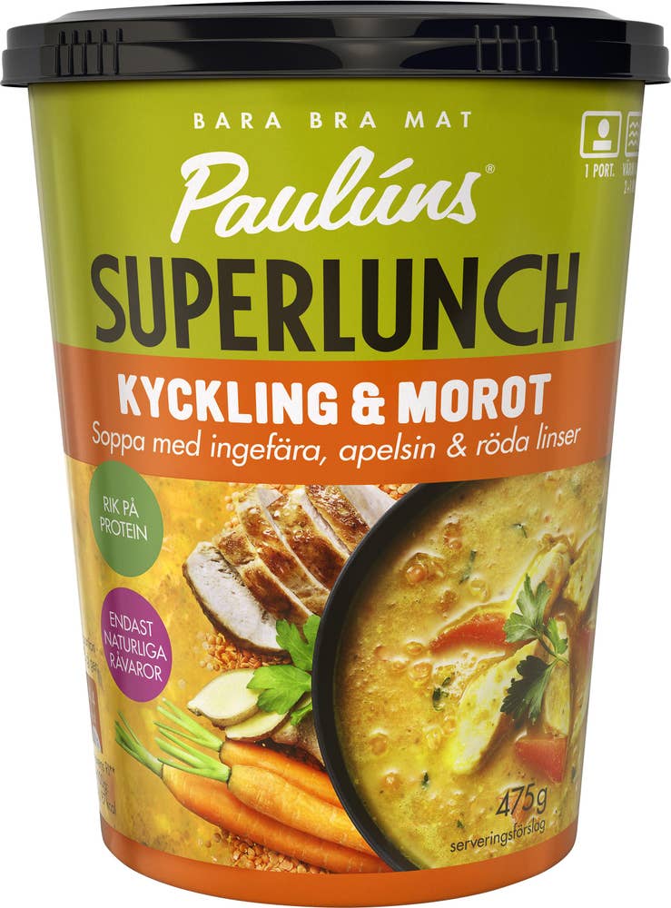 Paulúns Soppa Kyckling & Morot 475g Pauluns