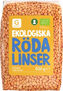 Garant Eko Linser Röda Torkade EKO