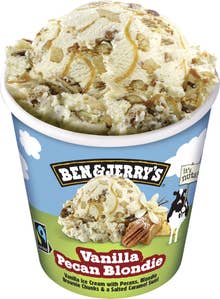 Ben & Jerry's Glass Vanilla Pecan Blondie Fairtrade