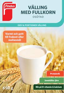 Findus Välling med Fullkorn Osockrad