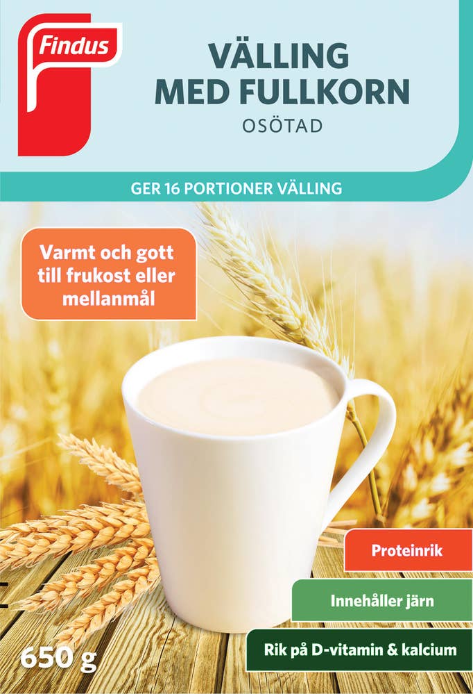 Findus Välling med Fullkorn Osockrad