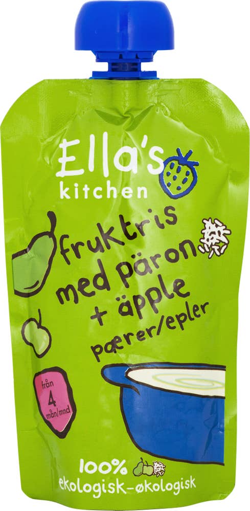 Ella's Kitchen Fruktris Päron Äpple 4M EKO