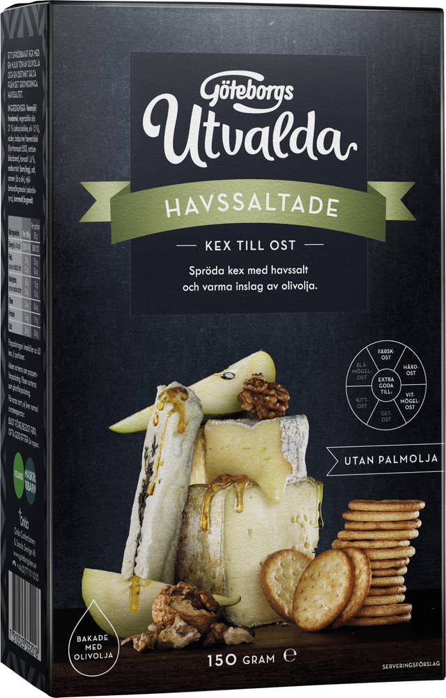Utvalda Havssaltade Kex Göteborgs Kex