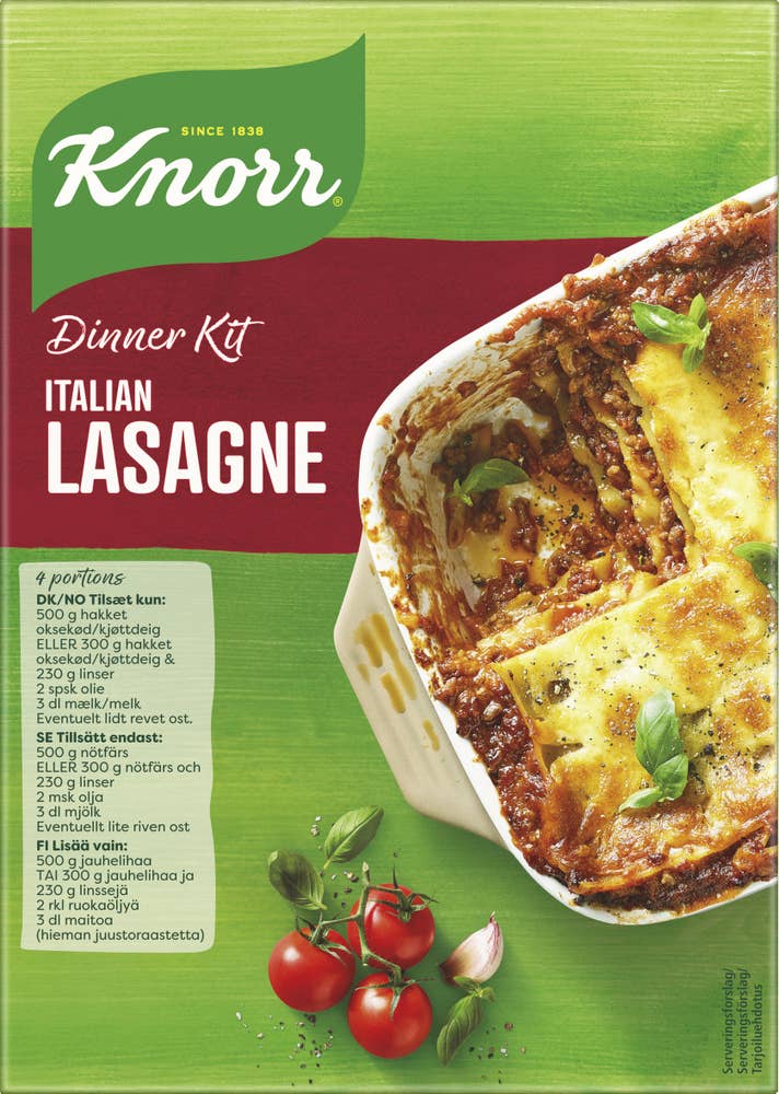 Middagskit Lasagne