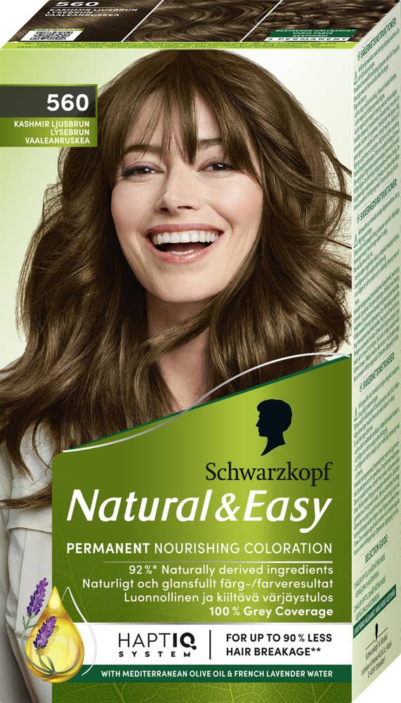 Natural & Easy Hårfärg 560 Kashmir Ljusbrun