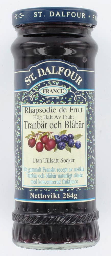 Ej sorterad Marmelad Tranbär/blåbär St.Dalfour