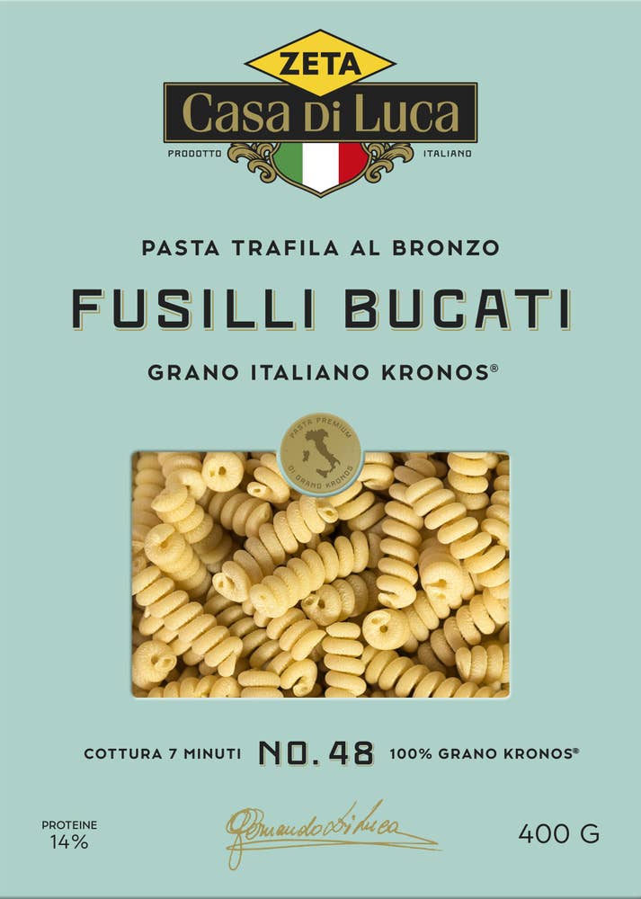 Zeta Pasta Fusilli Bucati Casa Di Luca