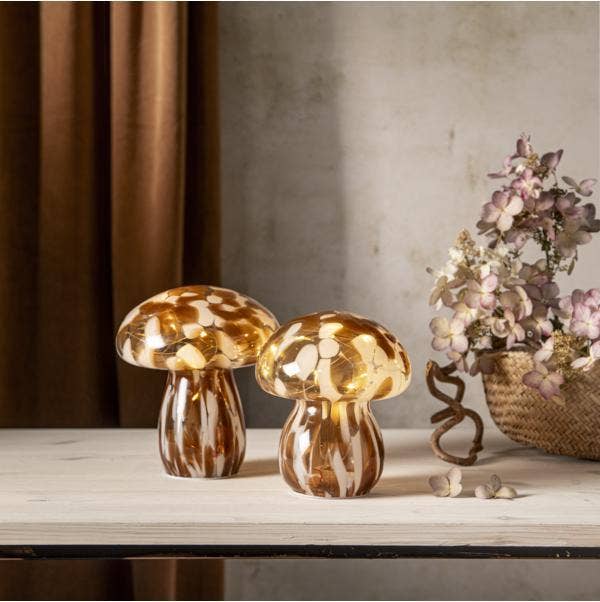 Star Trading Glasdekoration Funghi 13x15cm