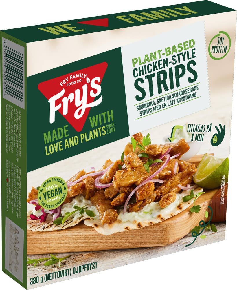 FRY's Strips Chicken-Style Vegetarisk Fryst FRY's