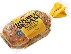 Korvbrödsbagarn Hamburgerbröd Double Sesam 4-p