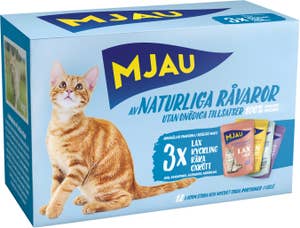 Mjau Kattmat Kött/Fisk Multipack 12x85g