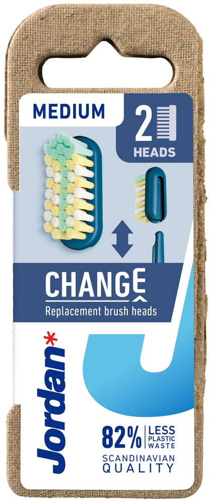 Jordan Tandborsthuvud Refill Medium 2-p Jordan