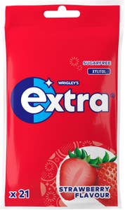 Extra Tuggummi Jordgubb Sockerfri