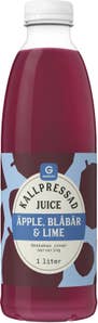 Garant Kallpressad Juice Äpple, Blåbär & Lime
