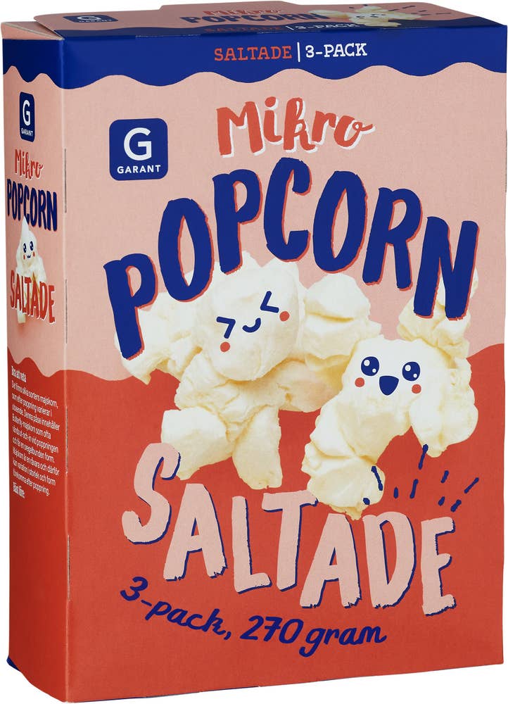 Mikropopcorn Salt 3x90g