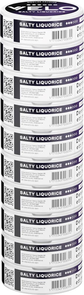 VELO Salty Liquorice Stock
