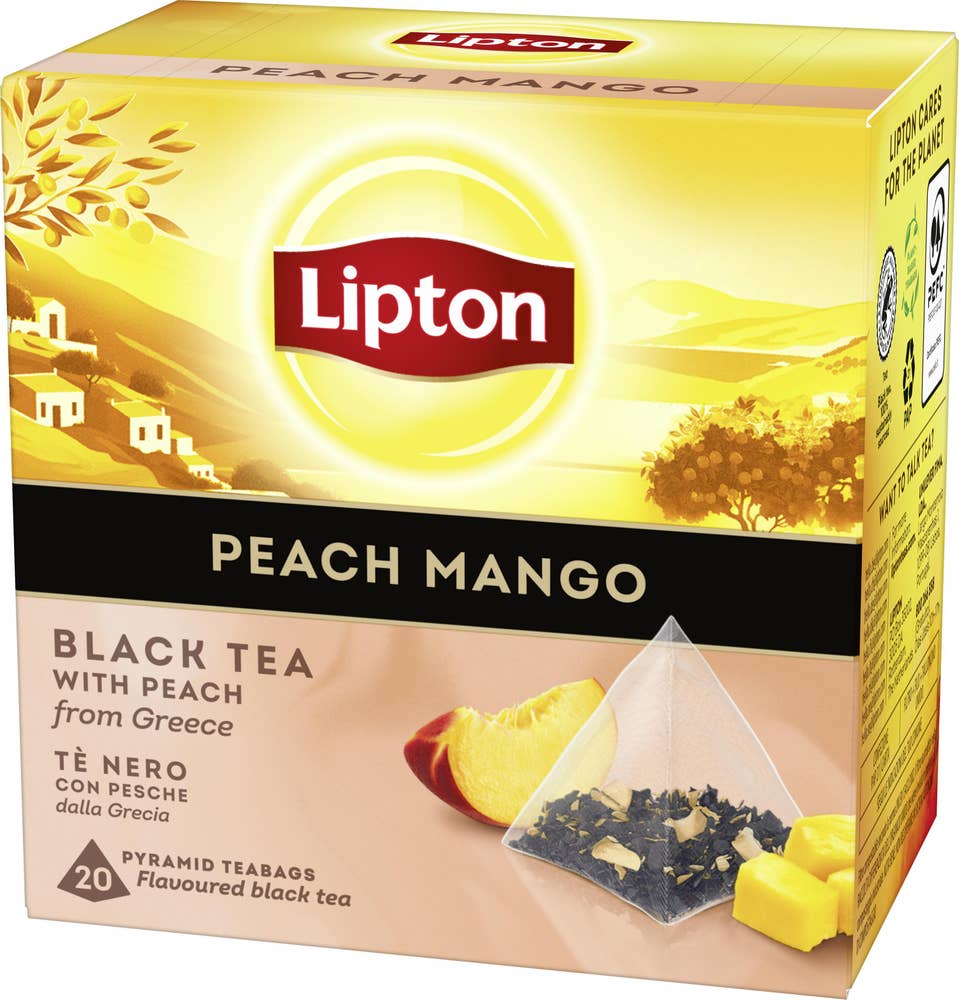 Lipton Svart Te Peach Mango