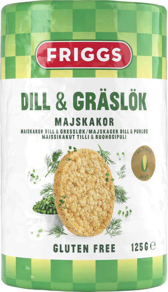 Friggs Majskakor Dill & Gräslök
