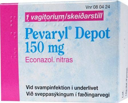 Pevaryl Depot 150 mg, Ekonazolnitrat, vagitorium, 1 st