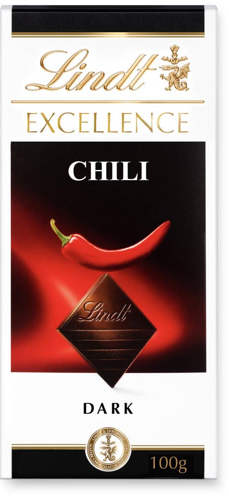 Lindt Excellence Mörk Chokladkaka Chili