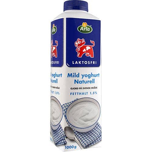 Arla Mild naturell Yoghurt Laktosfri 1,5%