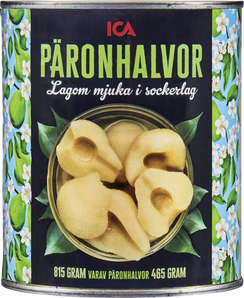 Ej sorterad Päronhalvor konserverad Ica