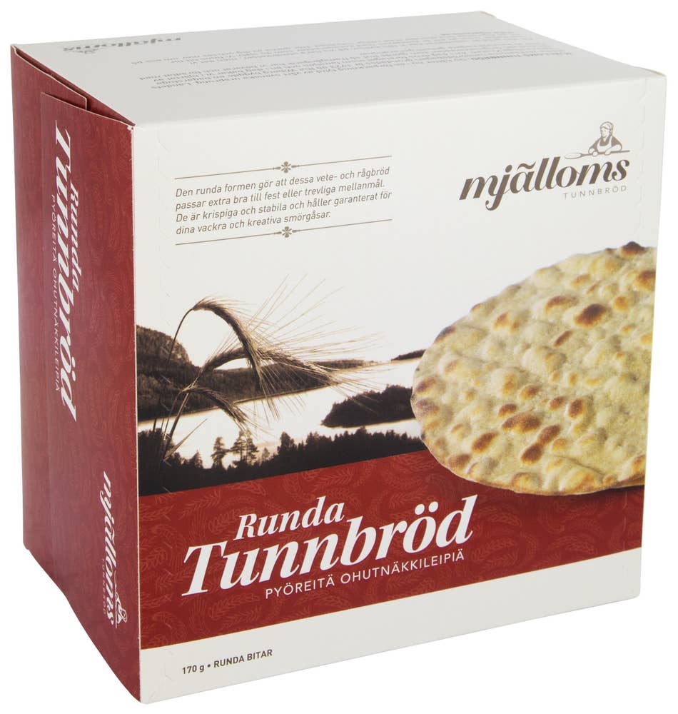 Ej sorterad Tunnbröd Runda Mjälloms