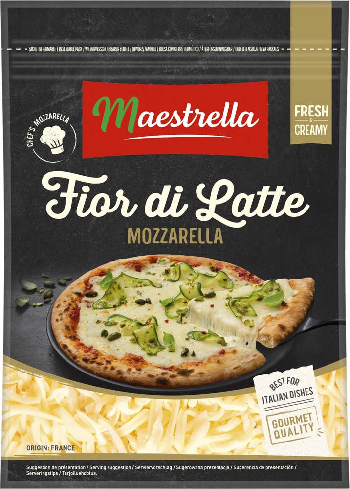 Maestrella Fior di Latte Riven Mozzarella