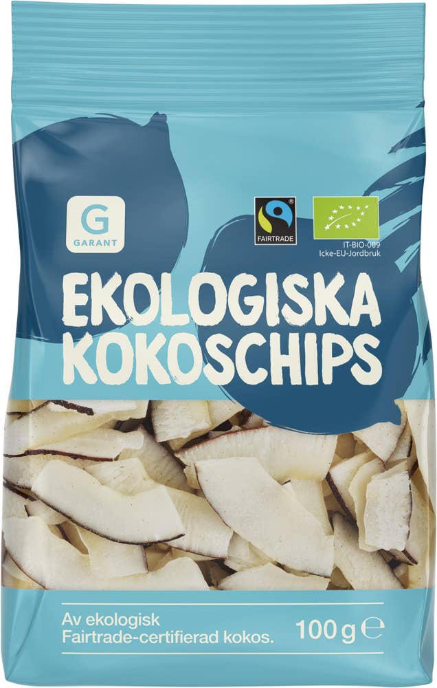 Garant ekologiska Kokoschips Naturella EKO/Fairtrade