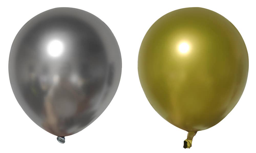 Hedlundgruppen Ballonger Krom Guld & Silver 30cm